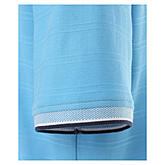 Casa Moda | Polo Shirt Knopfleiste |  Baumwolle mit modischem Druck | Azurblau