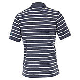 Casa Moda | Modernes Polo-Hemd | Baumwolle | Farbe marine mit Streifen
