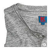 Langarm T-Shirt | Pflegeleichte Qualität | Mit Brusttasche | Grau