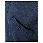 Casa Moda | Langarm Polohemd mit Brusttasche, pflegeleicht | Jeansblau