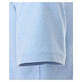 Casa Moda | Polohemd uni | Edles Melange-Garn | Farbe hellblau