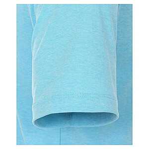 Casa Moda | Polohemd uni | Edles Melange-Garn | Farbe aqua