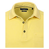 Casa Moda | Polohemd uni | Edles Melange-Garn | Farbe gelb
