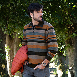 Navigazione | Sweat-Shirt | Bgelfrei + Trockner-geeignet | Terracotta