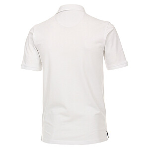 Casa Moda | Elastisches Polohemd | Baumwolle mit Elasthan | Weiss