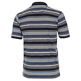 Casa Moda | Polo Shirt Easy Care | Mit Brusttasche | Blau gemustert