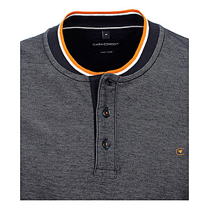 Casa Moda | Polo-Shirt mit College-Kragen | Pflegeleichte Baumwolle | Jeansblau