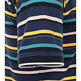 Casa Moda | Polo-Hemd | Elastische Baumwolle | Mit Brusttasche | Blau Ringel