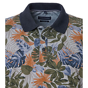 CasaModa | Polo mit floralem Print | Reine Baumwolle | Druck