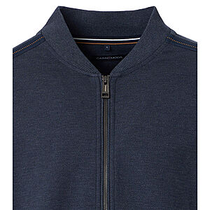 CasaModa | Sweatjacke | Hochwertige Baumwolle | Comfort Fit | Blau