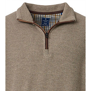 Redmond | Troyer aus hochwertigem Baumwoll-Mix | Beige