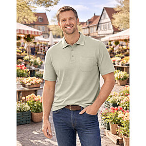 Redmond | Polo Shirt | Easy Care | Pflegeleicht | Mit Brusttasche | Salbei