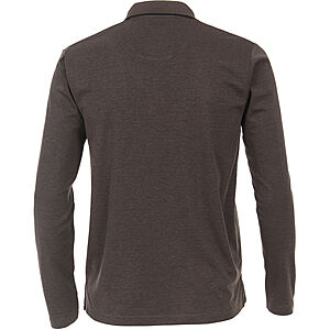 Redmond | Langarm Polo | Easy Care | Anthrazit