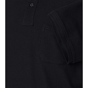 Redmond | Polo-Shirt | Baumwolle Pique | Brusttasche | Schwarz