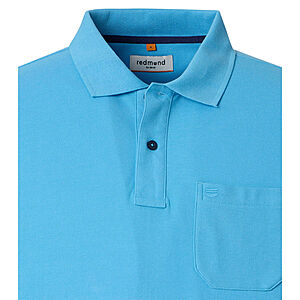 Redmond | Polo-Shirt | Baumwolle Pique | Brusttasche | Azur