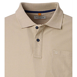 Redmond | Polo-Shirt | Baumwolle Pique | Brusttasche | Sand