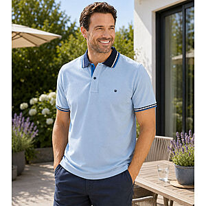 Redmond | Polo-Shirt | Baumwolle Pique | Hellblau