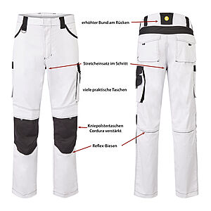 Hans Schfer Workwear | Bundhose Professional | Weiss