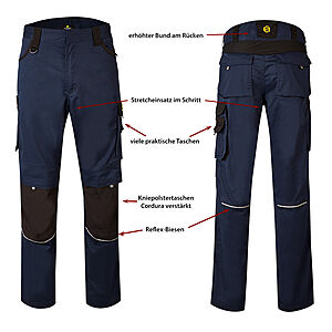 Hans Schfer Workwear | Bundhose Professional | Blau