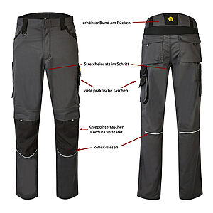 Hans Schfer Workwear | Bundhose Professional | Grau