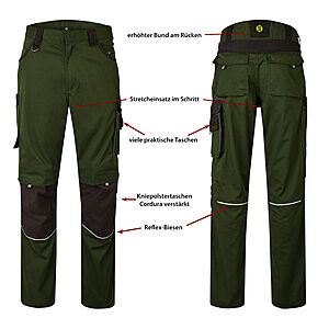 Hans Schfer Workwear | Bundhose Professional | Grn