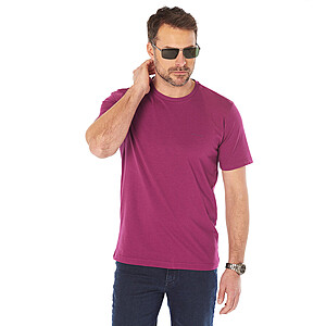 Pierre Cardin | T-Shirt Rundhals | elastische Baumwolle | Future Flex | Fuchsia