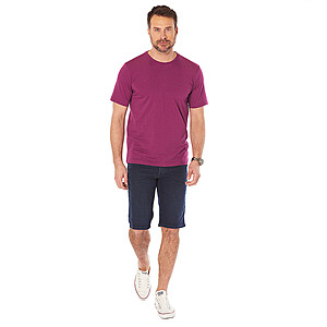 Pierre Cardin | T-Shirt Rundhals | elastische Baumwolle | Future Flex | Fuchsia