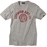 Kitaro | T-Shirt Rundhals | Baumwolle mit Aufdruck | Grau