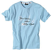 Kitaro | T-Shirt Rundhals | Baumwolle mit Aufdruck | Hellblau