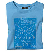 Kitaro | T-Shirt Rundhals | Baumwolle mit Aufdruck | Hellblau