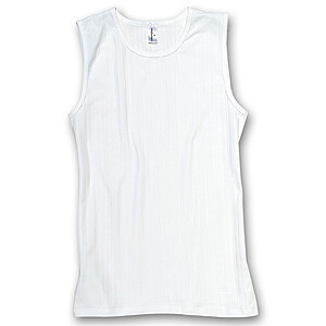 Comazo | Shirt ohne Arm | Tank Top | Elastische Baumwolle | Wei