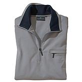 Sweat Shirt in Troyer Form | Reine Baumwolle | Farbe grau
