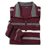 Pflegeleicht | Sweatshirt | Farbe burgund grau