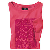 Kitaro | T-Shirt Rundhals | Baumwolle mit Aufdruck | Pink