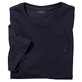 Kitaro | Uni T Shirt Baumwolle | Farbe navy