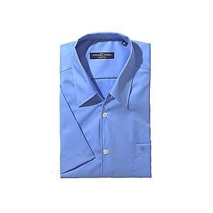 Vario Kragen Hemd 100% Baumwolle royal