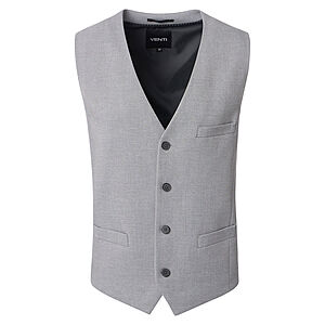 Venti | Anzugweste | Silbergrau