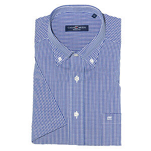 Vichy-karo Hemd blau