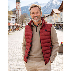 Redmond | Leichte Steppweste | Hochrot