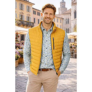CasaModa | Leichte Steppweste | Gelb