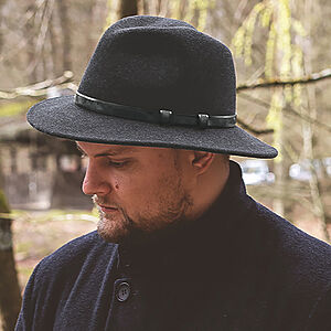 Fiebig | Eleganter Wollfilzhut | Farbe Anthrazit