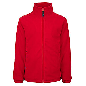 brigg | Fleecejacke mit Futter | Rot