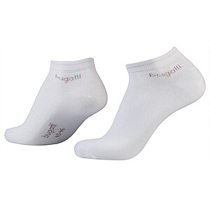 bugatti | Soft-Cotton Sneaker-Socken 3er-Pack | Weiss