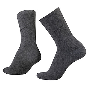 bugatti | Soft-Cotton Socken 2er-Pack | Anthrazit Melange