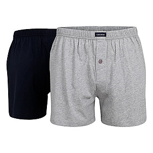 ceceba | Herren Boxershort | Baumwolle | 2er Pack | 1 grau 1 marine