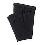 5-pocket Elastic Kurzleib Jeans | Farbe black