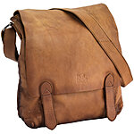 Bffelkalbleder Umhngetasche Farbe cognac