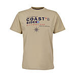 BRIGG | Elastisches T-Shirt | Coast Side | Rundhals | Beige