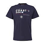BRIGG | Elastisches T-Shirt | Coast Side | Rundhals | Navy
