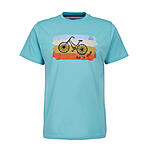 BRIGG | Elastisches T-Shirt | Travel Bike | Rundhals | Aqua